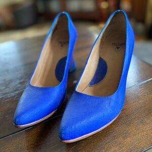 Fluevog Cobalt Blue Desmond Heels